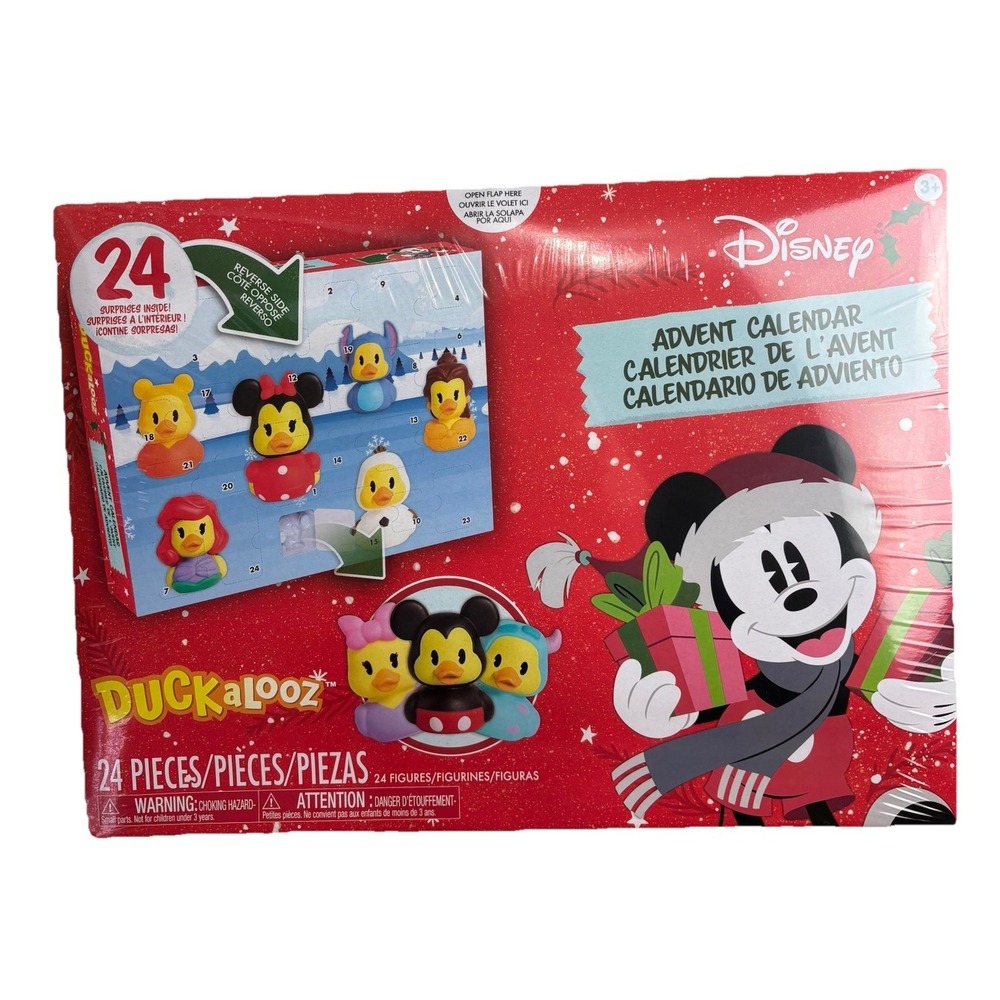 DISNEY DUCKALOOZ CHRISTMAS ADVENT CALENDAR 24 Surprise Duck Figures 2025 New